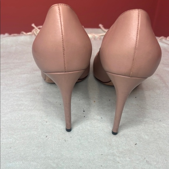 Gucci Women's Pink Leather Pumps Size 40 Stiletto Heel Alessandro Michelle era - Picture 4 of 12